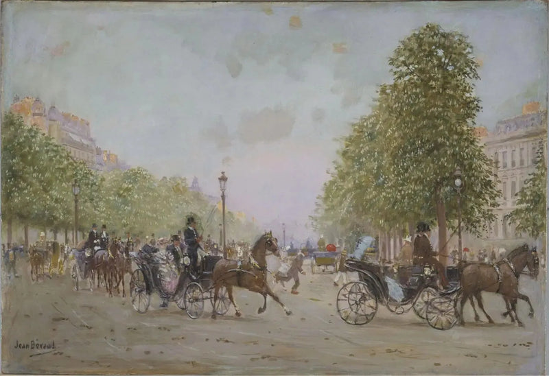 Promenaden på Champs-Élysées - Jean Béraud