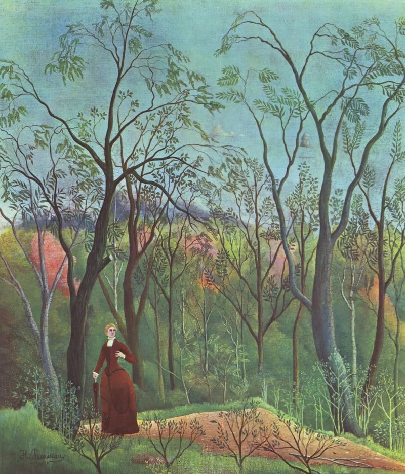 Promenad i skogen - Henri Rousseau