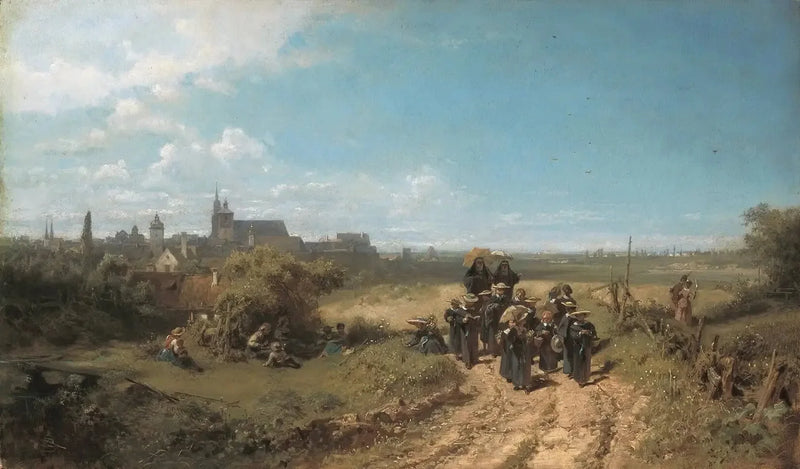Klostergången - Carl Spitzweg