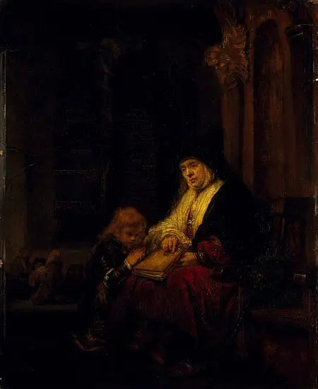 Profetissan Anna i Templet - Rembrandt