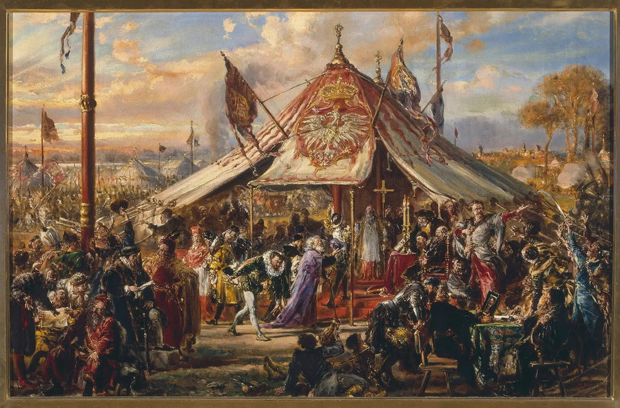 Kraften hos Samväldet vid dess höjdpunkt, från serien "Civilisationens historia i Polen" - Jan Matejko