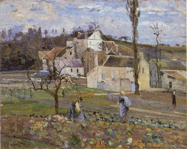 Kålskörden, L'Hermitage, Pontoise - Camille Pissarro