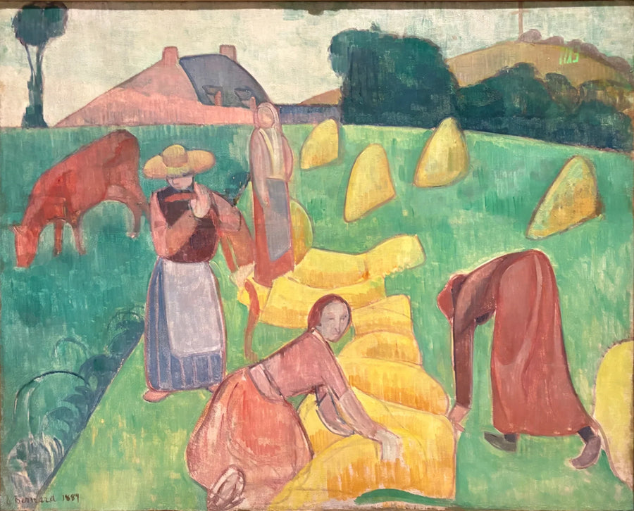 Skörden av vete - Émile Bernard