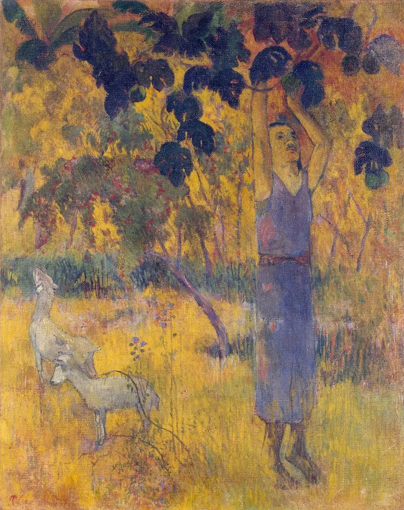 Skörden, eller Man som plockar frukter - Paul Gauguin