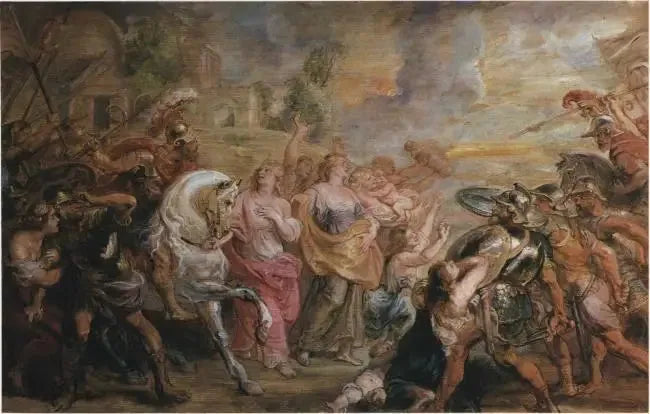 Romarnas och Sabinerna återförening, 1639-1640 - Peter Paul Rubens