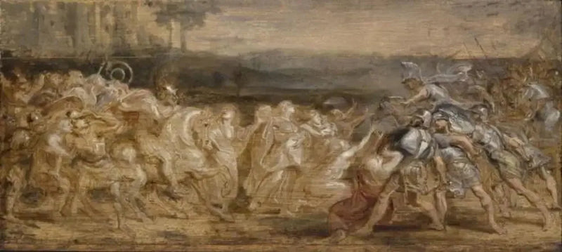 Romarnas och Sabinerna förening - Peter Paul Rubens