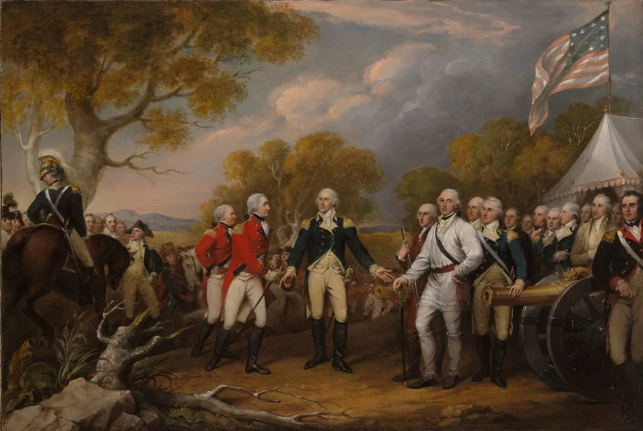 General Burgoynes kapitulation vid Saratoga den 16 oktober 1777 - John Trumbull