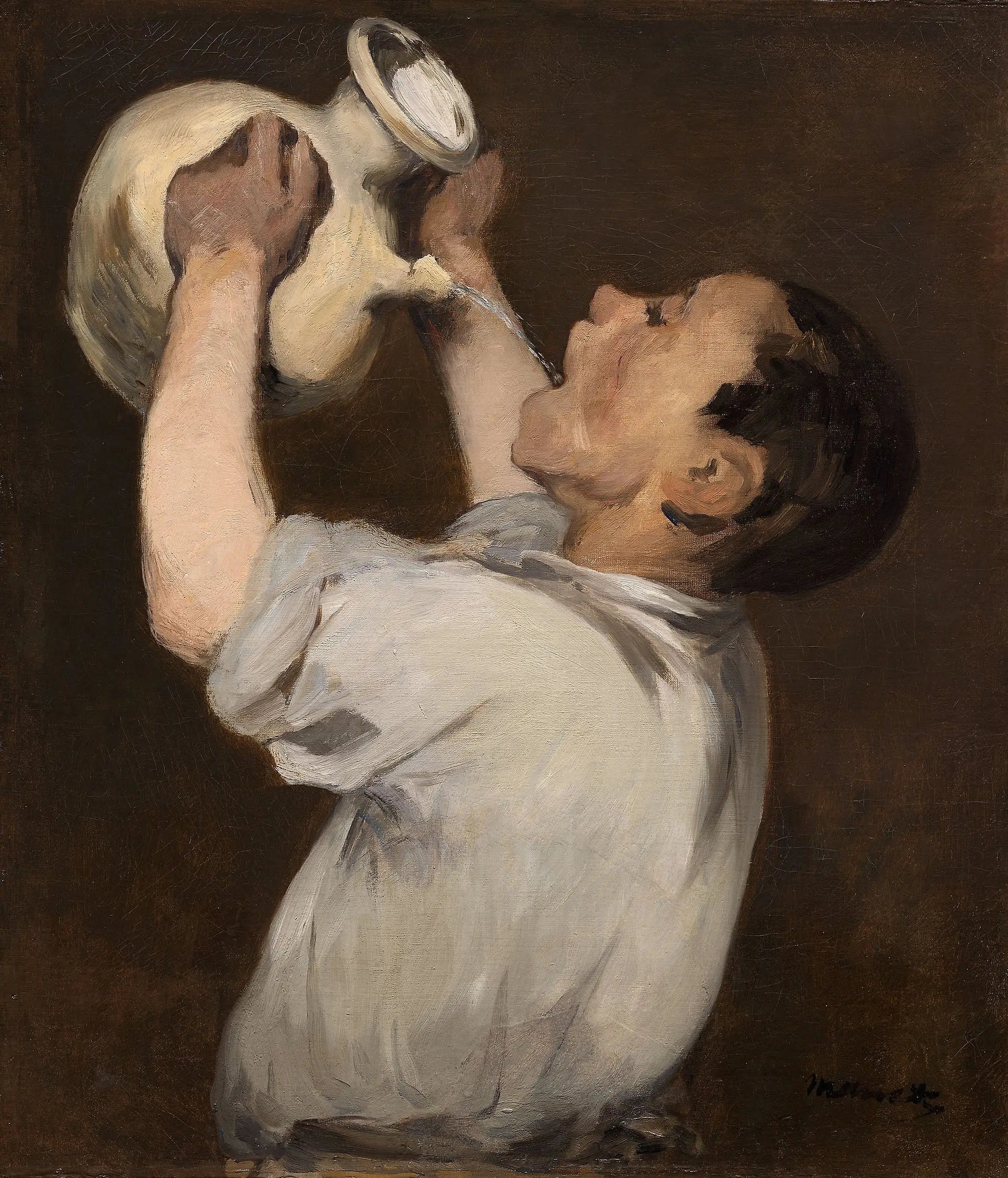 Reproduction du tableau « La Régalade - Édouard Manet » par Alpha Reproduction en peinture à l’huile