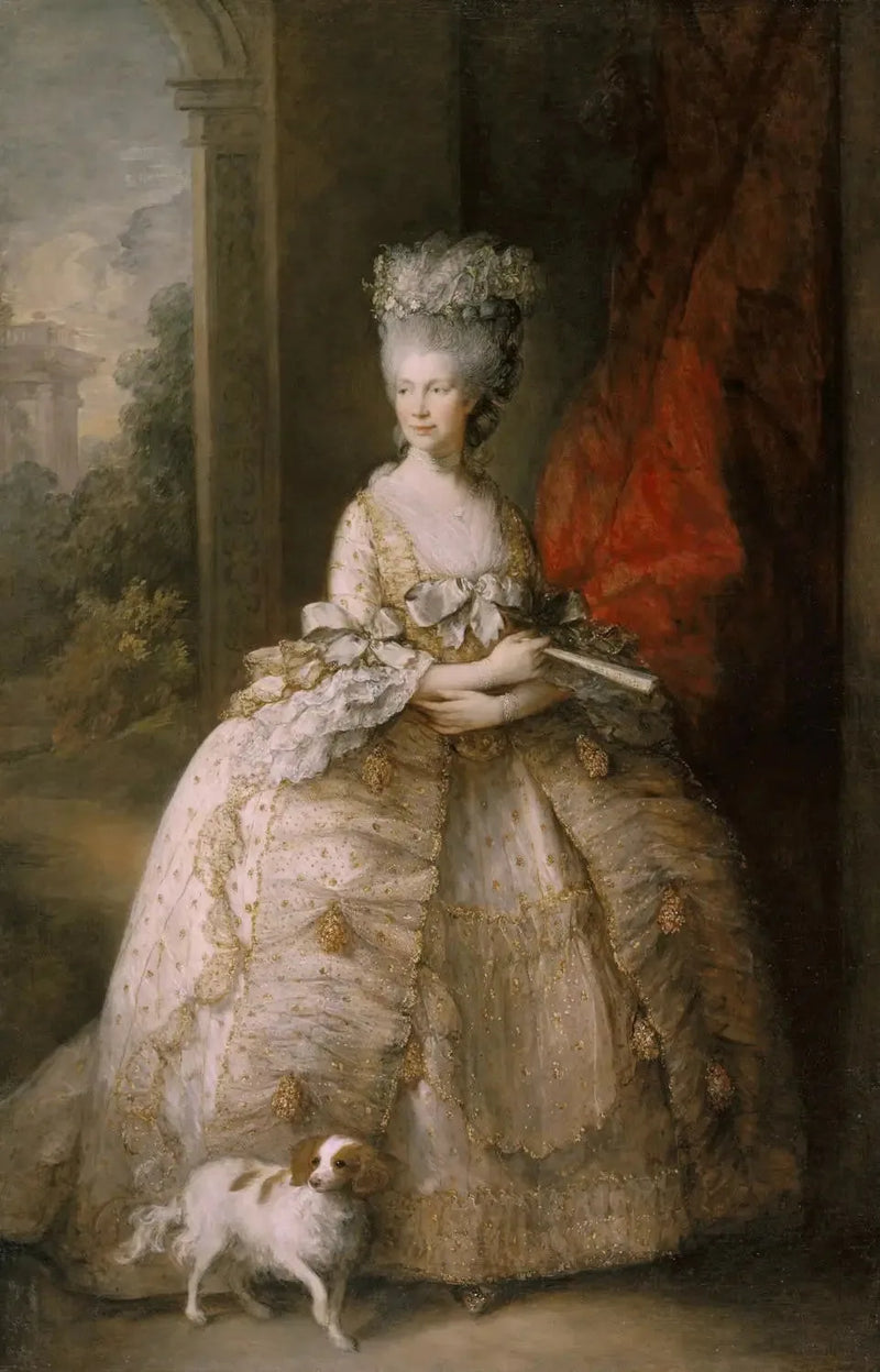 Drottning Charlotte (1744-1818) - Thomas Gainsborough