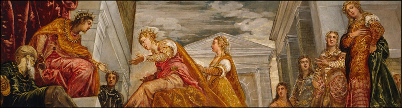 Saba's drottning och Salomo - Jacopo Tintoretto