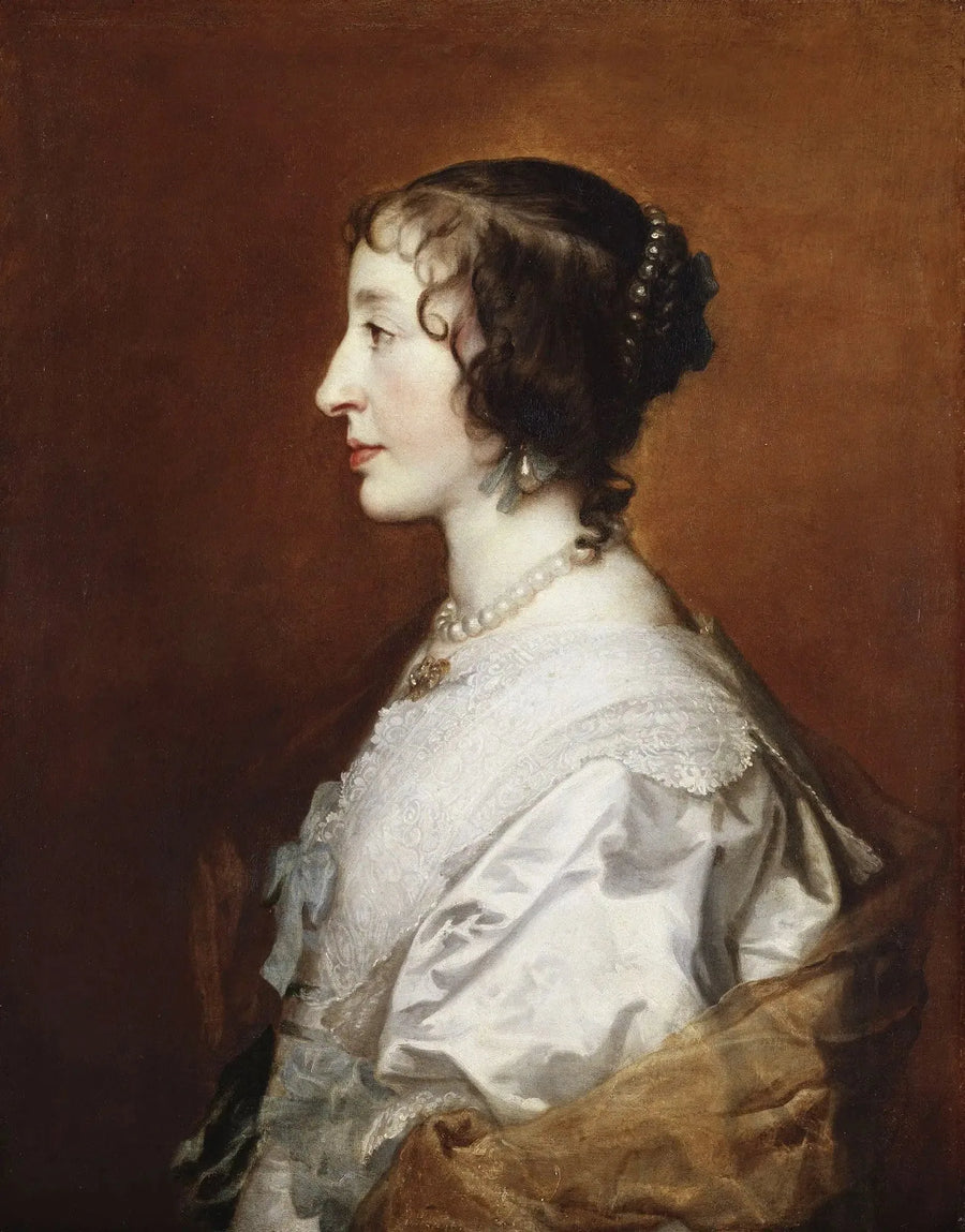 Kungen Henriette Marie (1609-1669) - Antoine van Dyck
