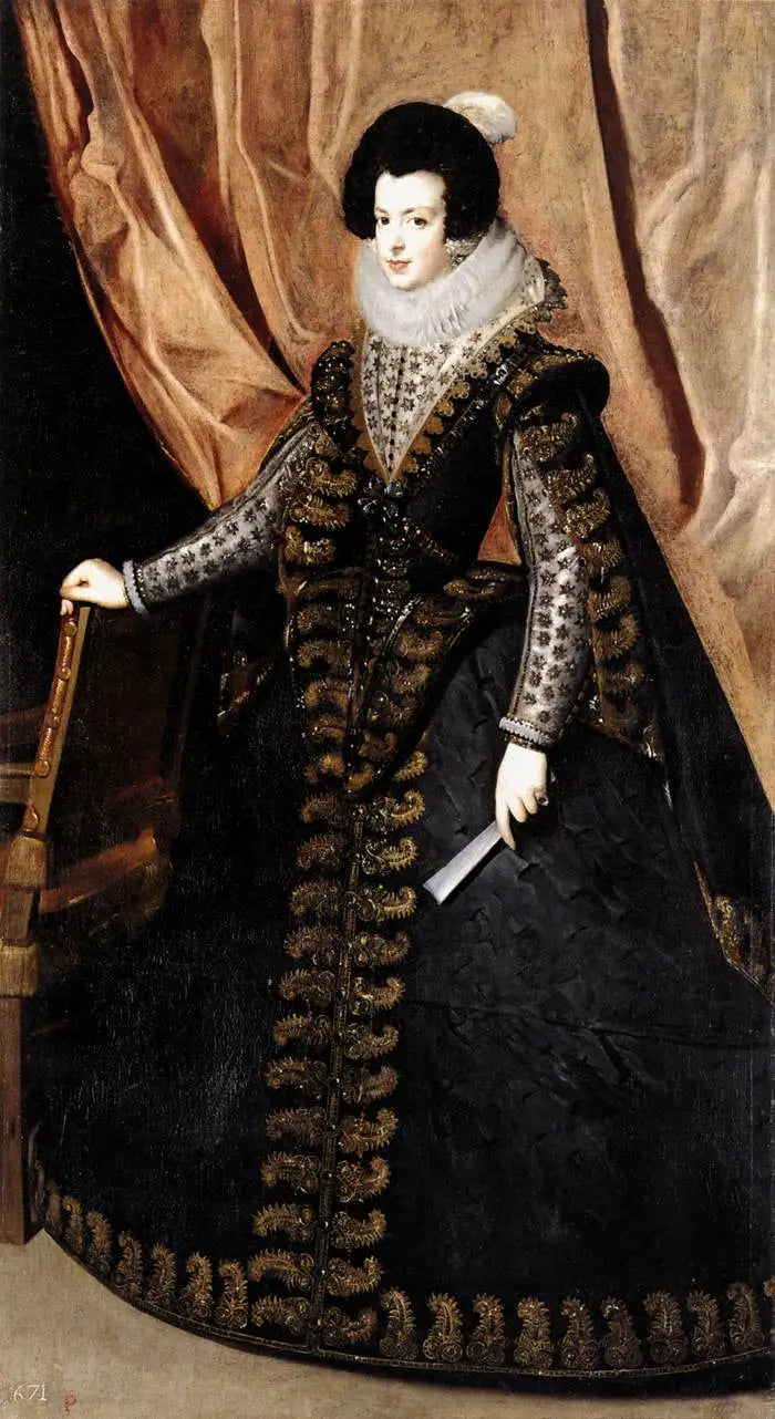 Kungen Isabel, stående - Diego Velázquez