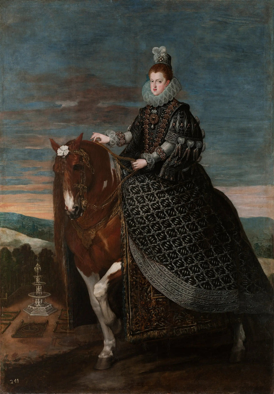 Drottning Margareta av Österrike på häst - Diego Velázquez