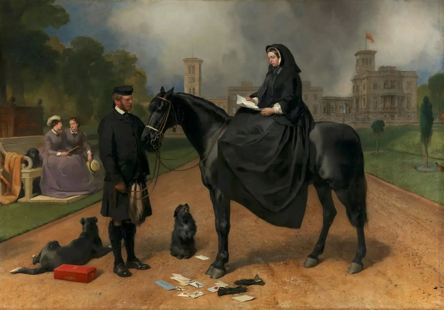 Kungen Victoria på Osborne - Edwin Henry Landseer