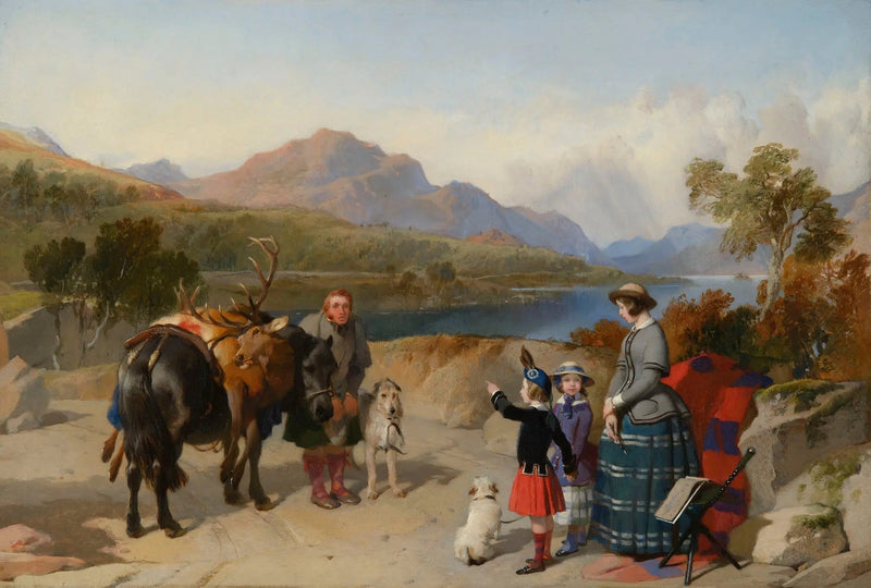 Kungen Victoria vid Loch Laggan - Edwin Henry Landseer