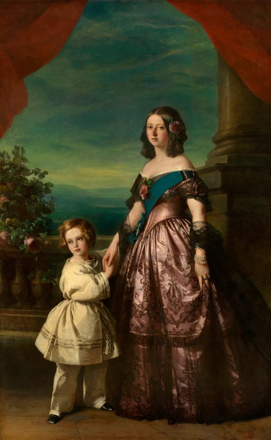 Drottning Victoria med prinsen av Wales - Franz Xaver Winterhalter