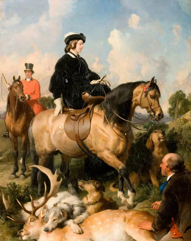 Drottning Victoria i Windsorparken - Edwin Henry Landseer