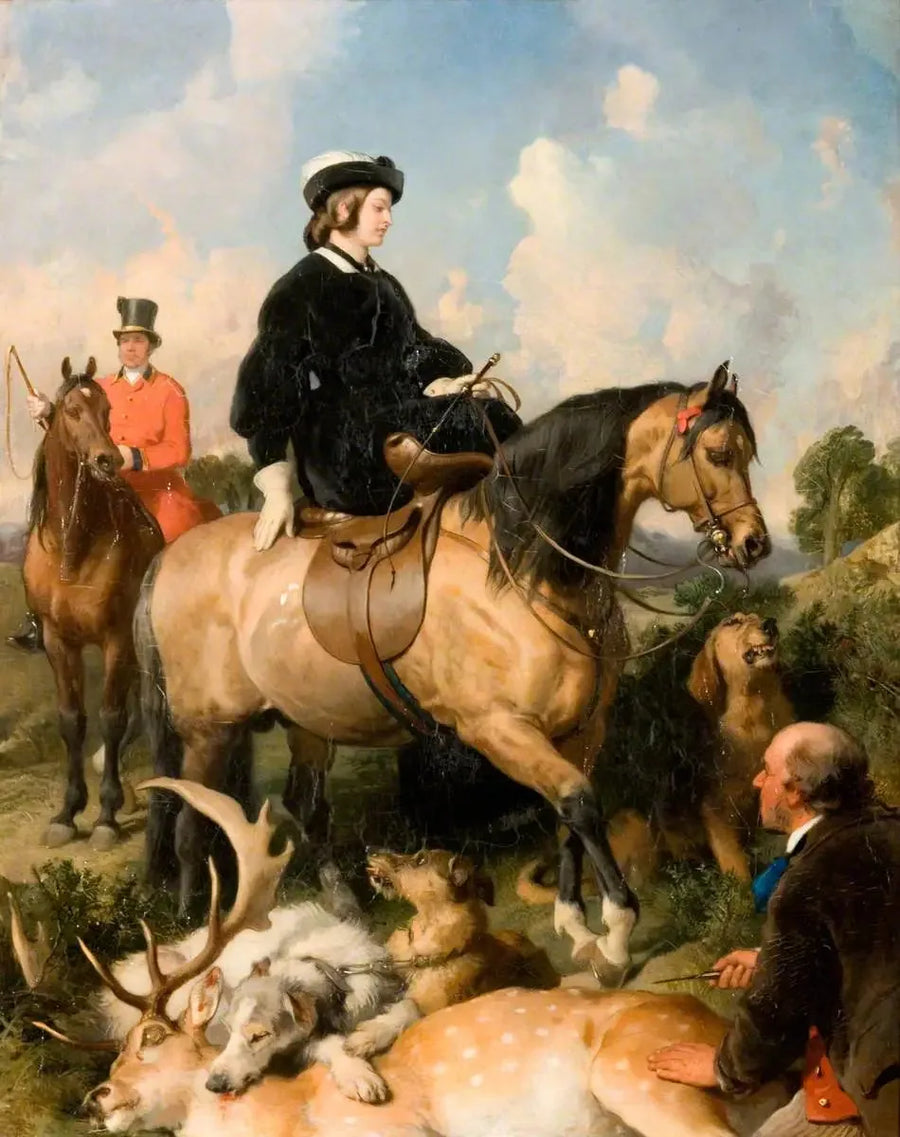 Drottning Victoria i Windsorparken - Edwin Henry Landseer