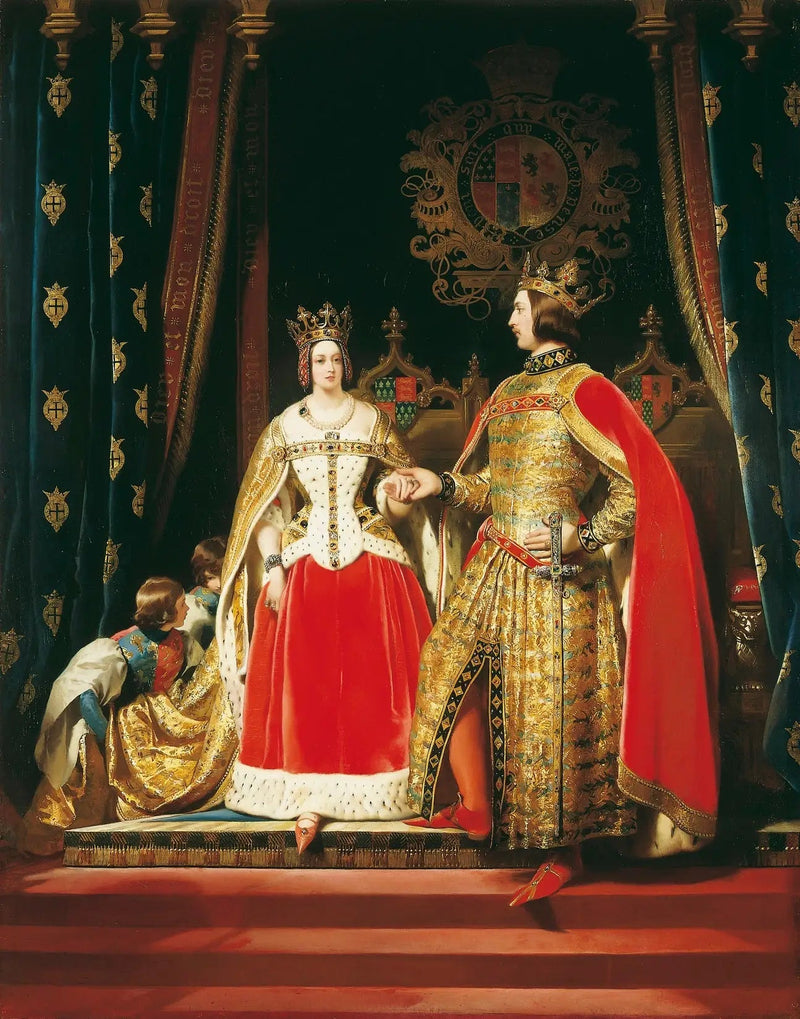 Kungen Victoria och prins Albert på maskbalen den 12 maj 1842 - Edwin Henry Landseer