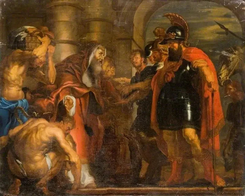 Abrahams och Melchisedeks möte - Peter Paul Rubens