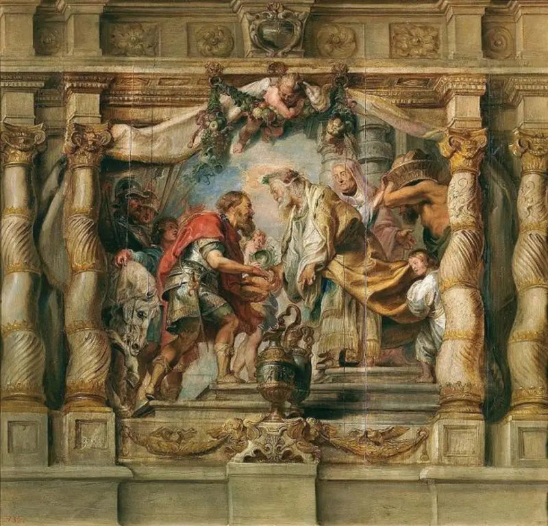 Abrahams möte med Melkisedek - Peter Paul Rubens