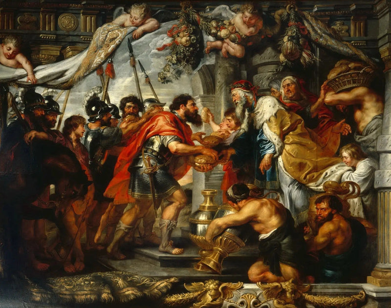 Abrahams möte med Melkisedek - Peter Paul Rubens