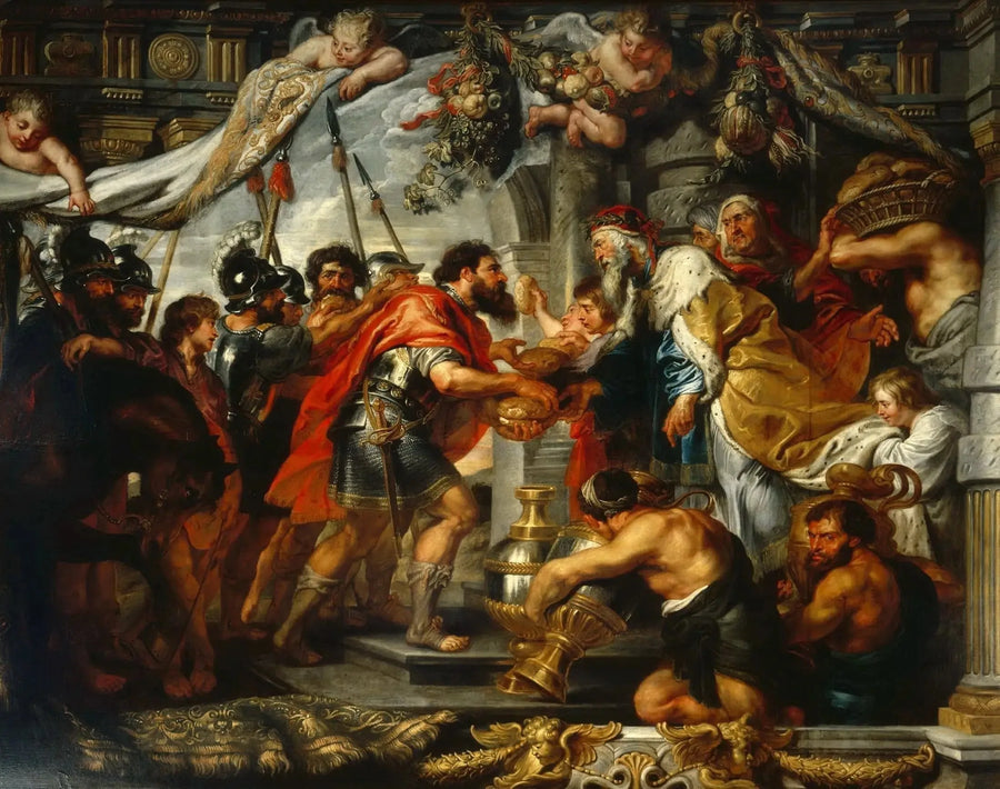 Abrahams möte med Melkisedek - Peter Paul Rubens
