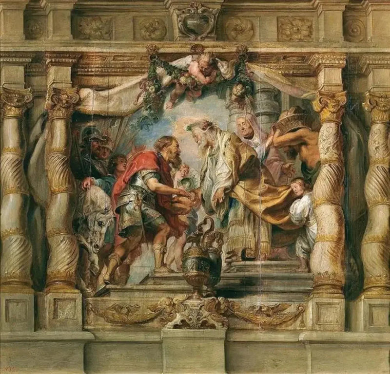 Abrahams möte med Melkisedek - Peter Paul Rubens
