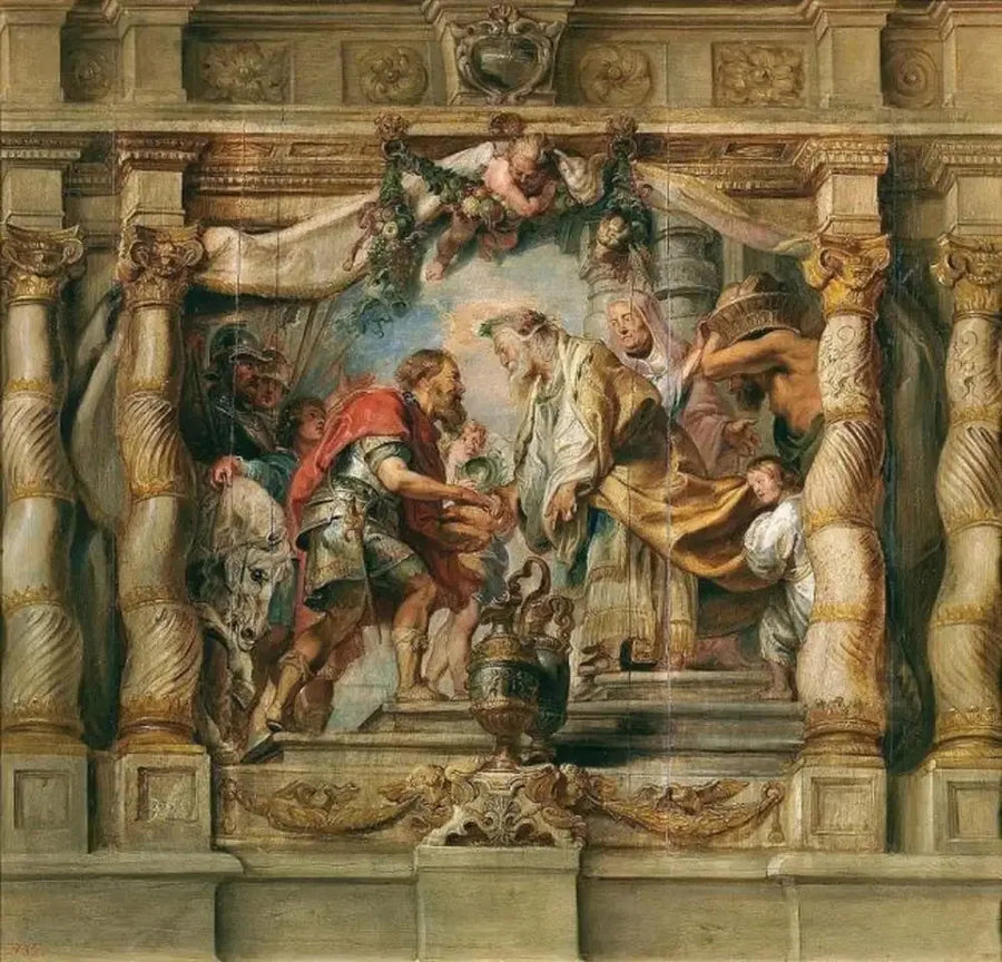 Abrahams möte med Melkisedek - Peter Paul Rubens
