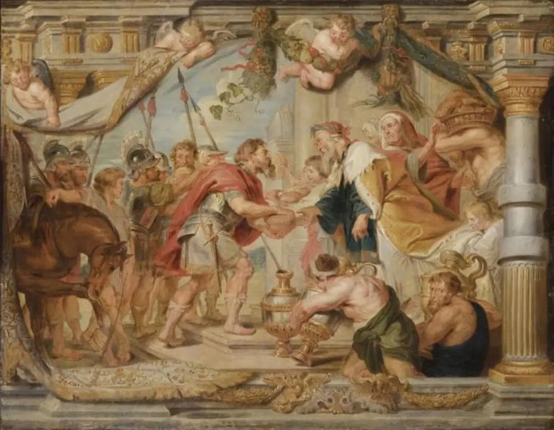 Abrahams möte med Melkisedek - Peter Paul Rubens