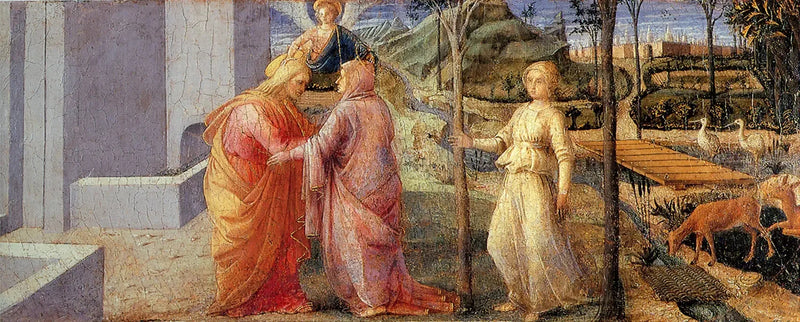 Anne och Joakims möte vid Gyllene porten - Fra Filippo Lippi