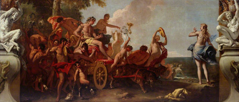 Bacchus och Arians möte - Sebastiano Ricci