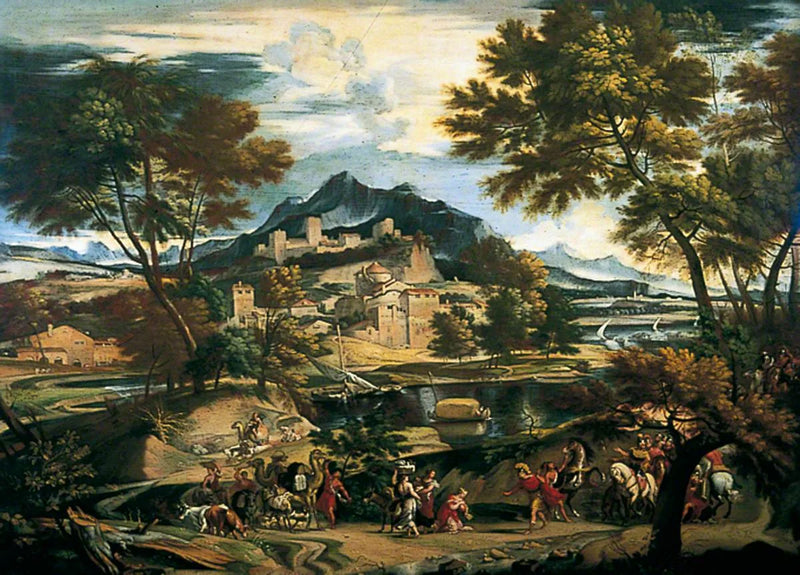 David och Abigaïls möte - Domenichino