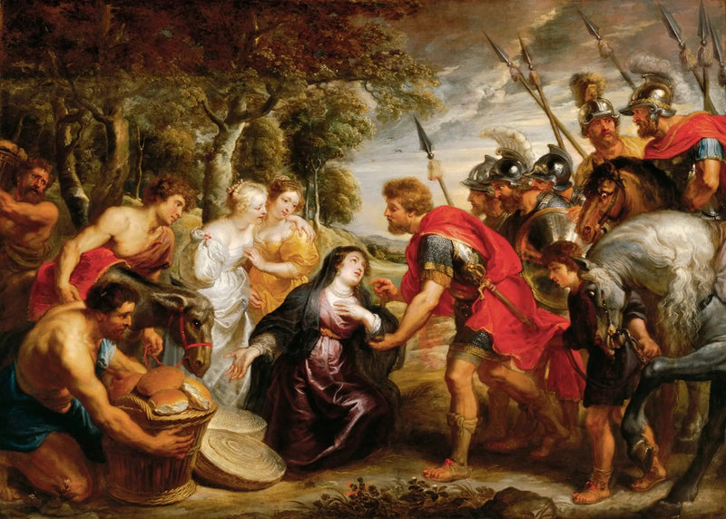 David och Abigaïl-mötet - Peter Paul Rubens