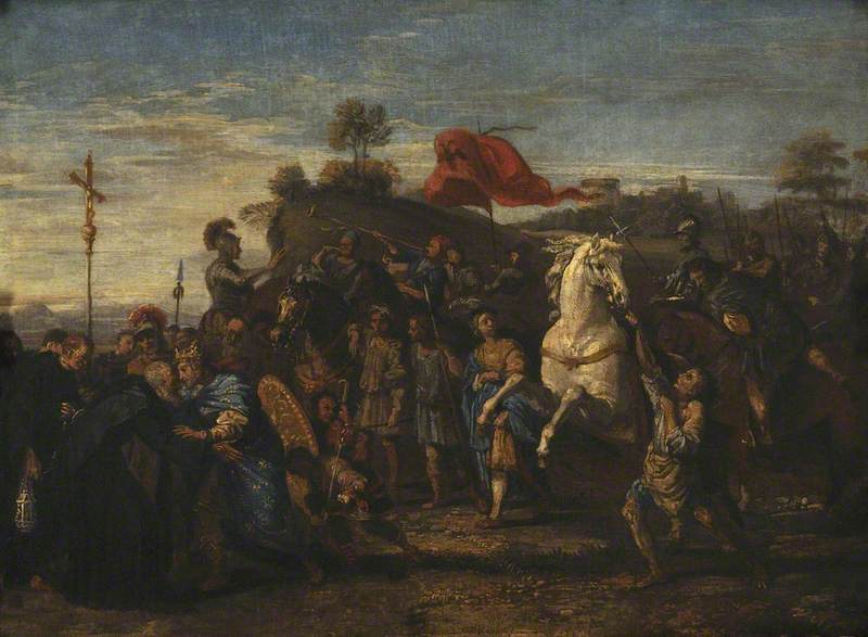 Mötet mellan Saint Nil och kejsar Otton III - Domenichino