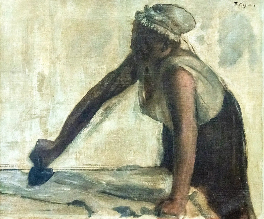 Den bakgrundsbelysta strykerskan - Edgar Degas