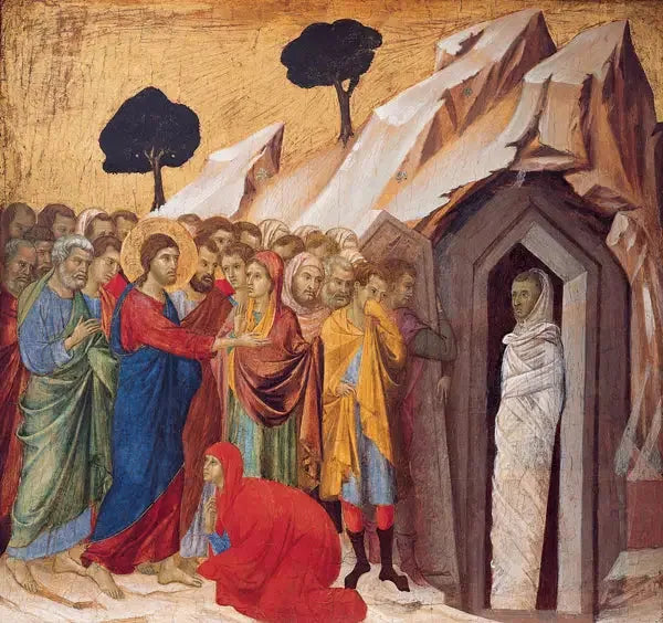 Lazares uppståndelse - Duccio di Buoninsegna