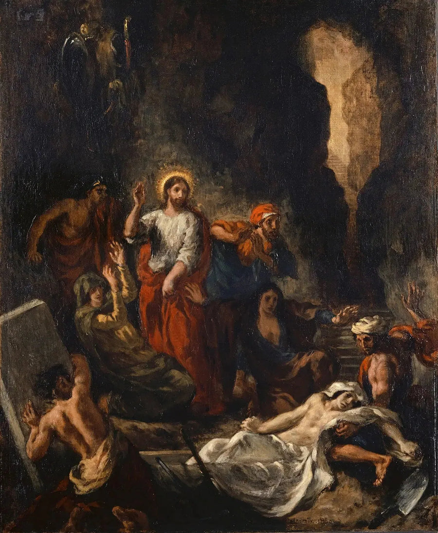 Lazares uppståndelse - Eugène Delacroix
