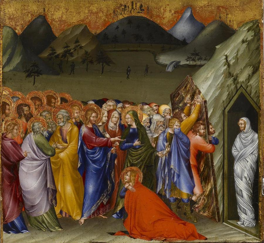 Lazares uppståndelse - Giovanni di Paolo