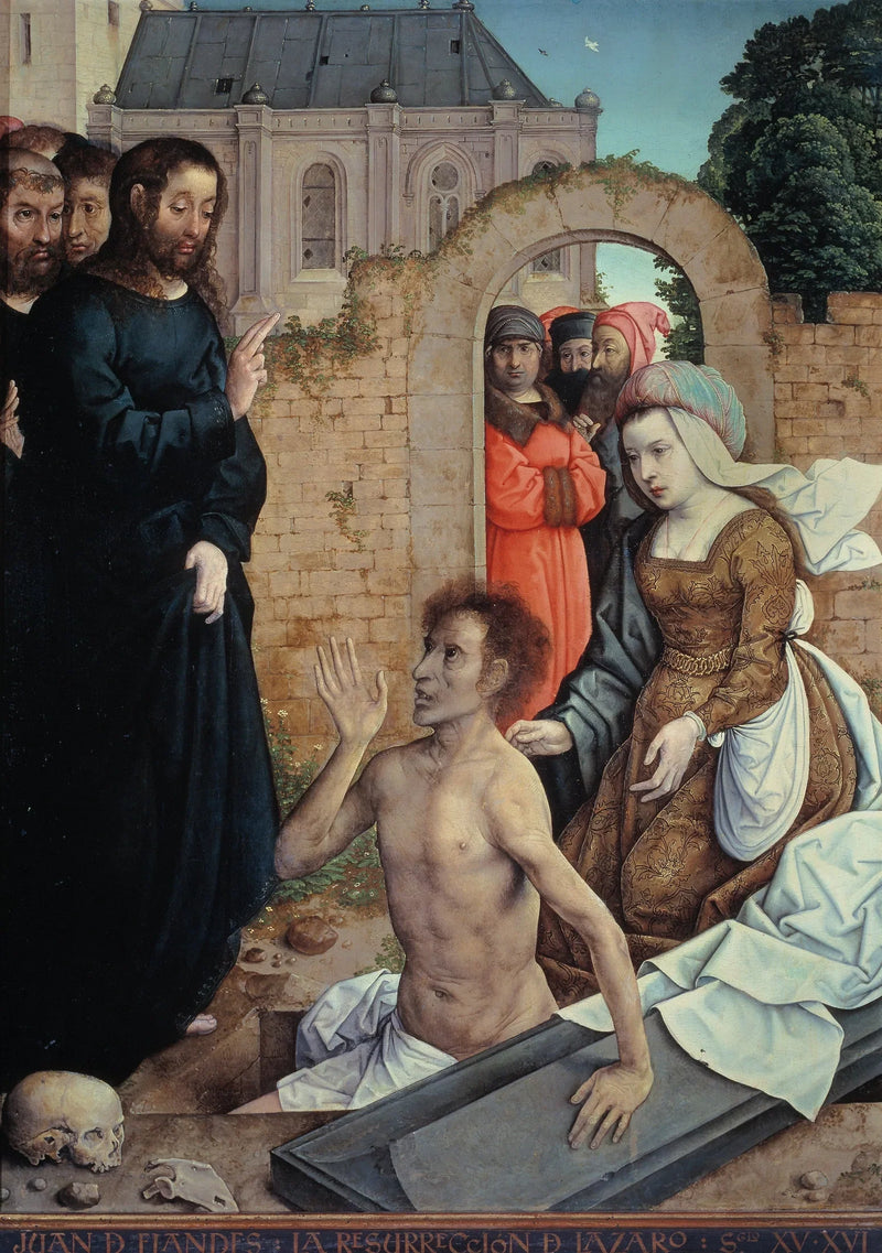Lazare uppståndelse - Juan de Flandes
