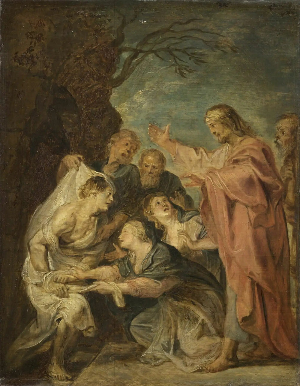 La Résurrection de Lazare - Peter Paul Rubens image 1 reproduction de peinture à l’huile