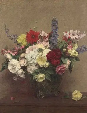 Den rosa rikedom i juni - Henri Fantin-Latour