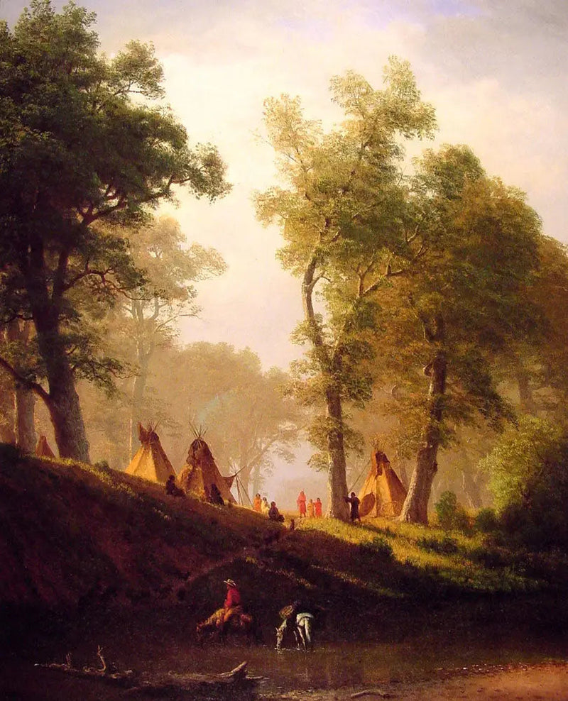 Lupinfloden - Albert Bierstadt