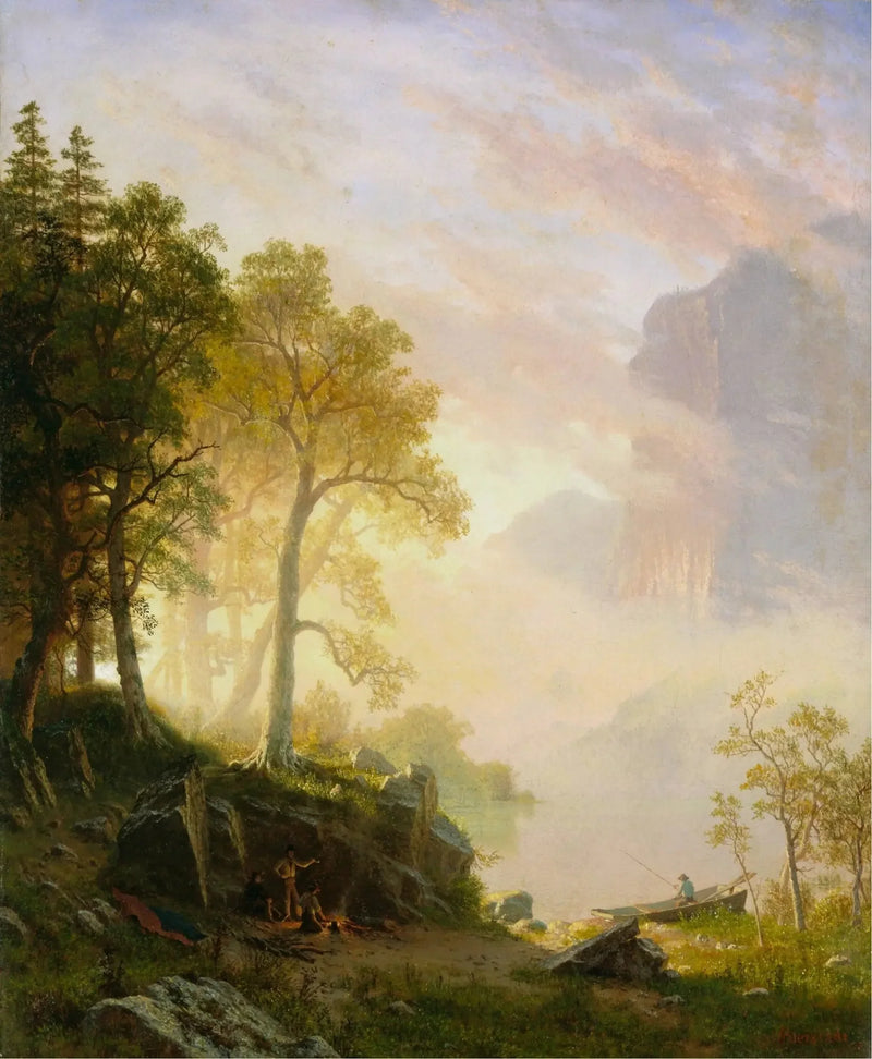 Floden Merced i Yosemite - Albert Bierstadt