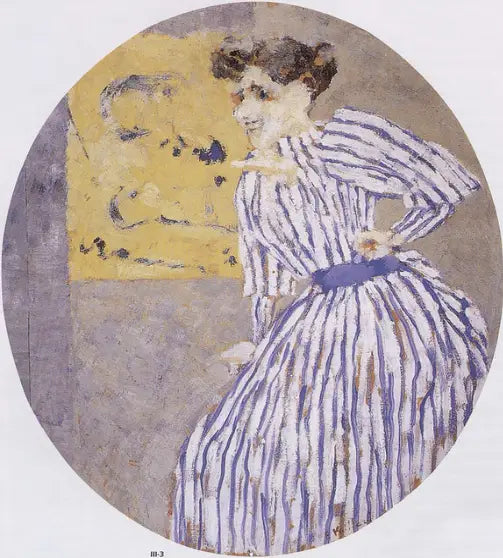 Den randiga klänningen - Édouard Vuillard