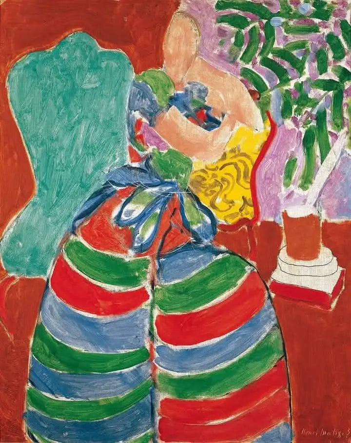 Den randiga klänningen - Henri Matisse