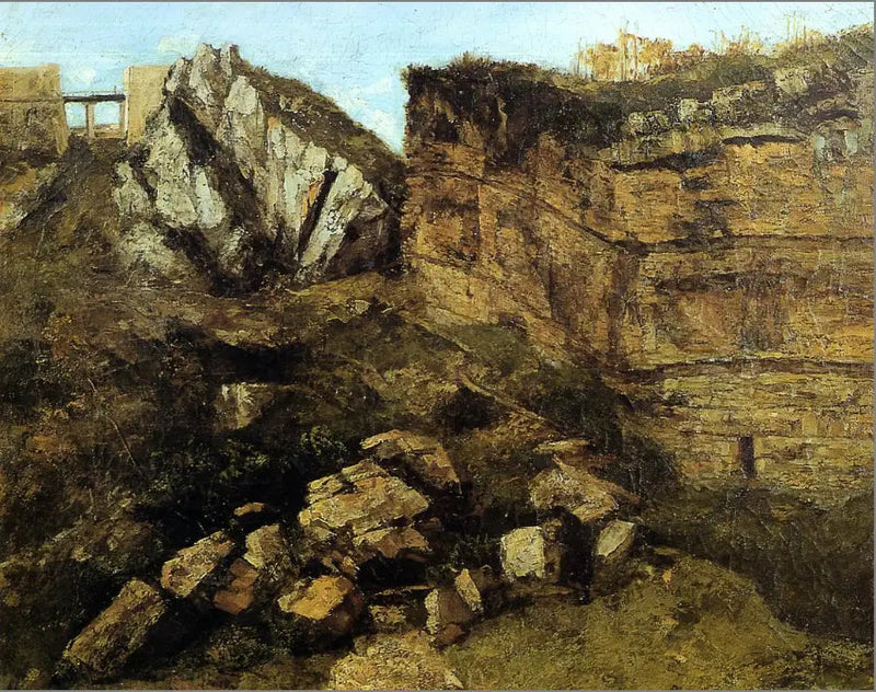 Den ruttnande klippan - Gustave Courbet