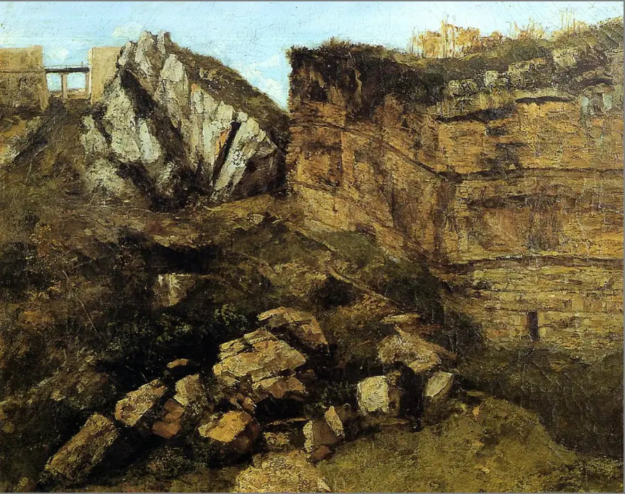 Den ruttnande klippan - Gustave Courbet