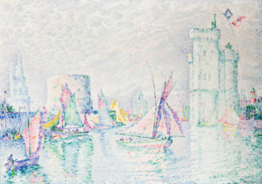 La Rochelle, utgången från hamnen - Paul Signac