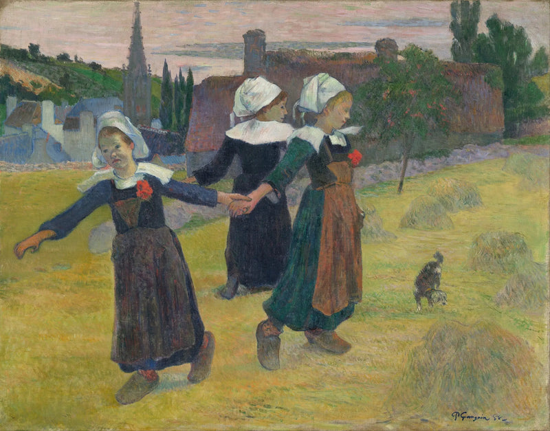 De små bretonska flickornas dans - Paul Gauguin